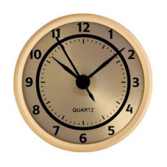 2 3/4" Gold Clock Insert with Gold Bezel 